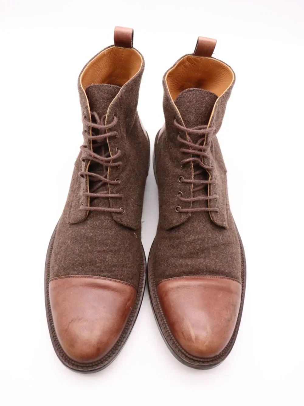 Taft Jack Chukka Brown Boots Men's Size EU 45 Leather Block Heel Ankle Spain